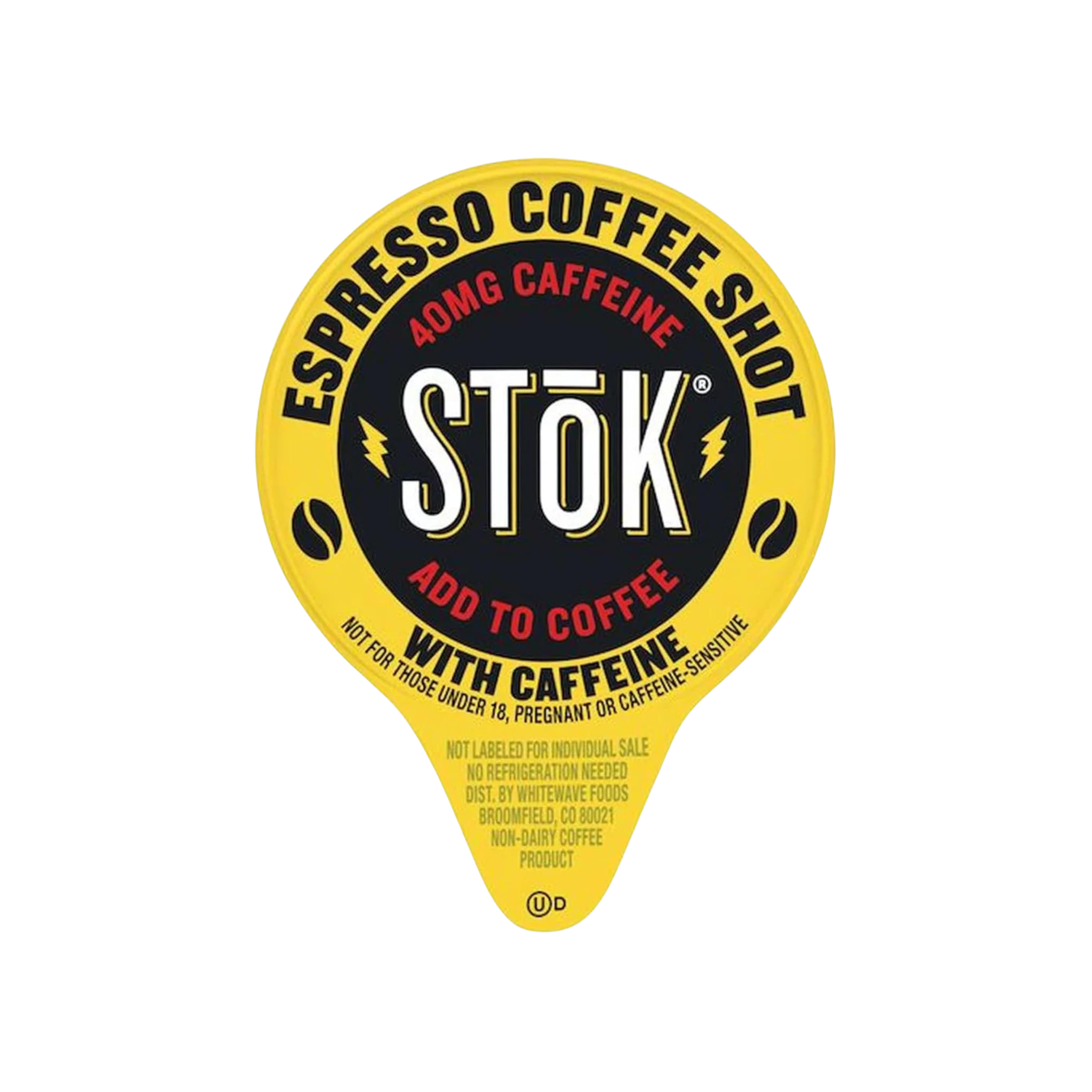 100 SToK Caffeinated Unsweetened Black Coffee Shots.