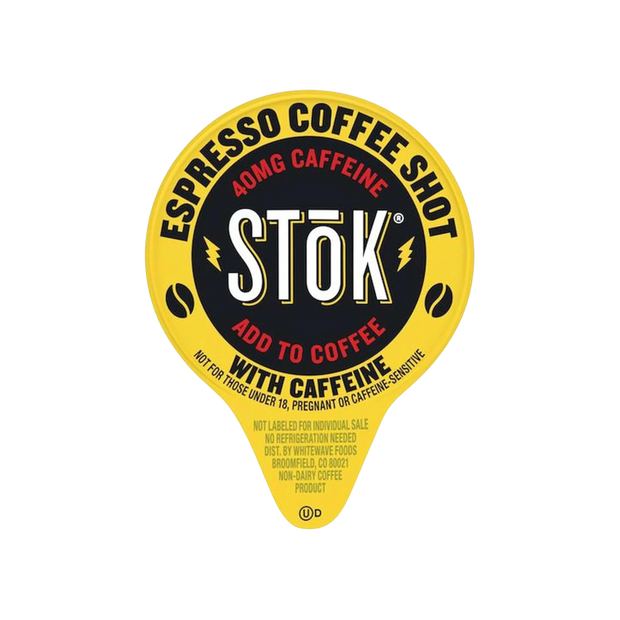 100 SToK Caffeinated Unsweetened Black Coffee Shots.