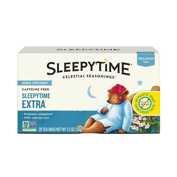 Celestial Seasonings Sleepytime Extra Herbal Tea, Promotes Relaxation, 20 Count (Pack of 6)