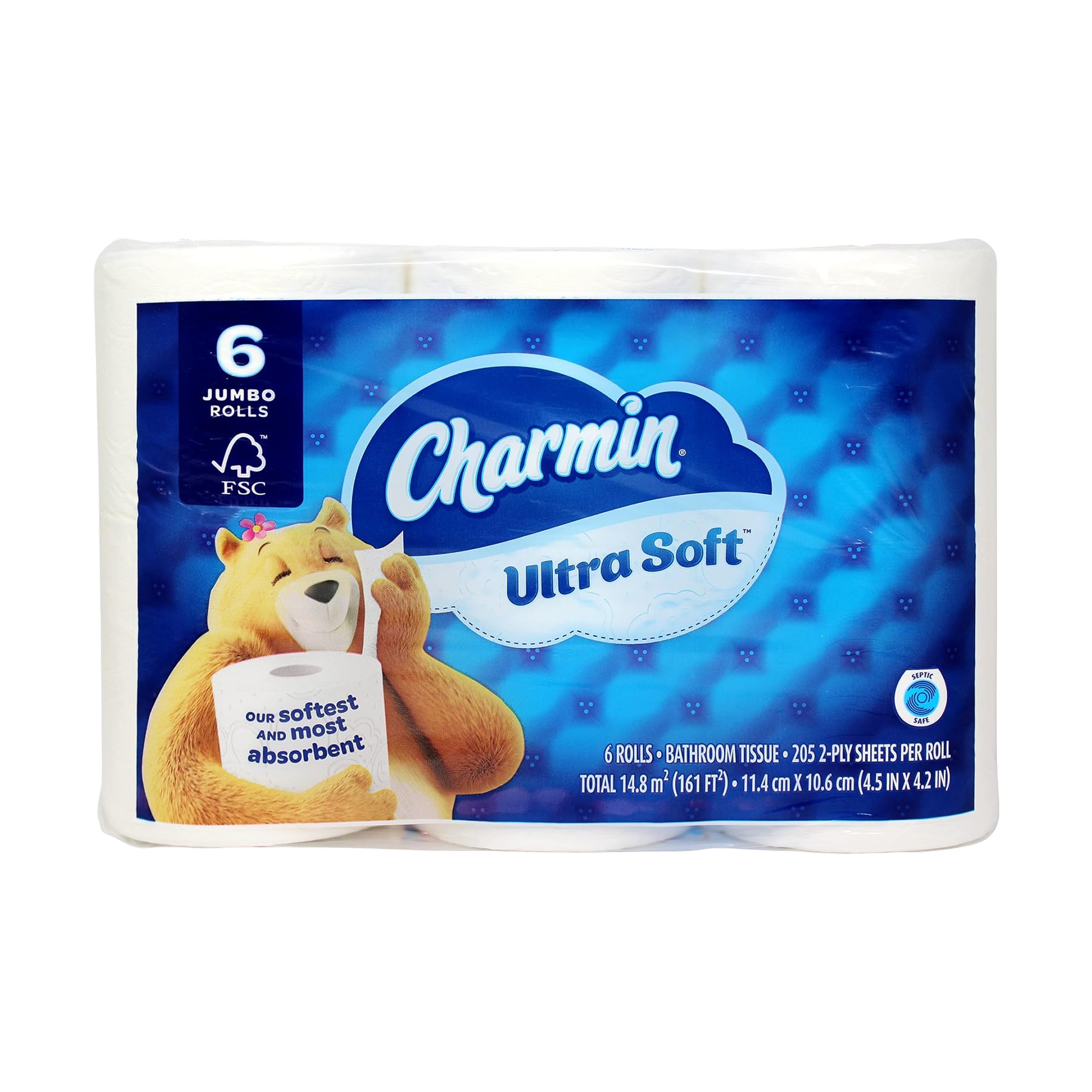 Charmin Ultra Soft Jumbo Rolls Septic Safe White