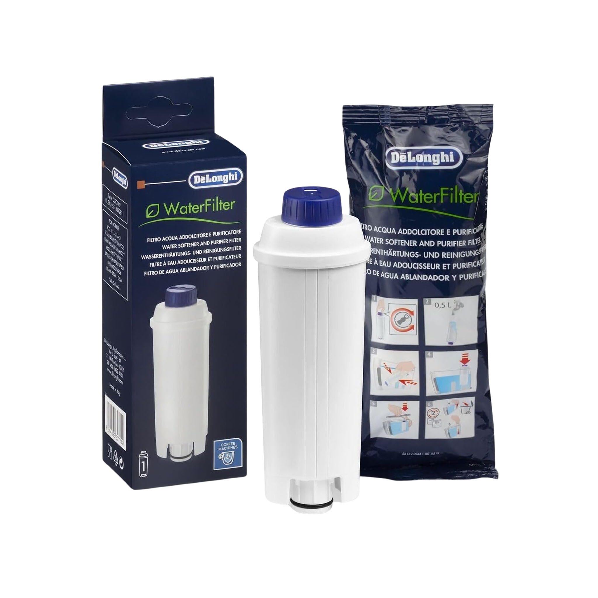 De'Longhi DLSC002 Replacement Water Filter for Select Espresso Machines