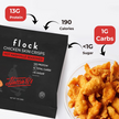 Flock Keto Chicken Skin Chips | Hattie B's Nashville Hot Flavor | Low Carb, High Protein, Sugar Free, Gluten Free Fried Chicken Skins for People | (1oz) 8-Pack Crispy Flock Chips