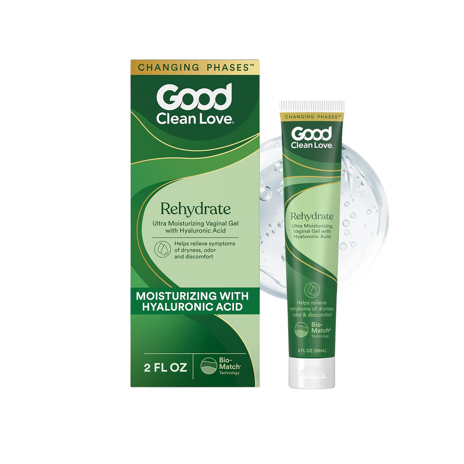Good Clean Love BioNourish Ultra Moisturizing Vaginal Gel with Hyaluronic Acid, pH-Balanced & Water-Based, Long Lasting Relief from Dryness & Discomfort for Women, 2 Oz