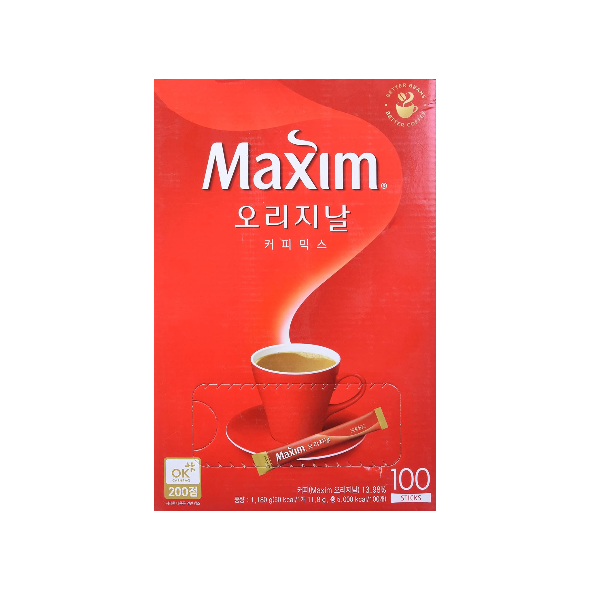 Maxim Ground Original Korean Coffee - 100pks