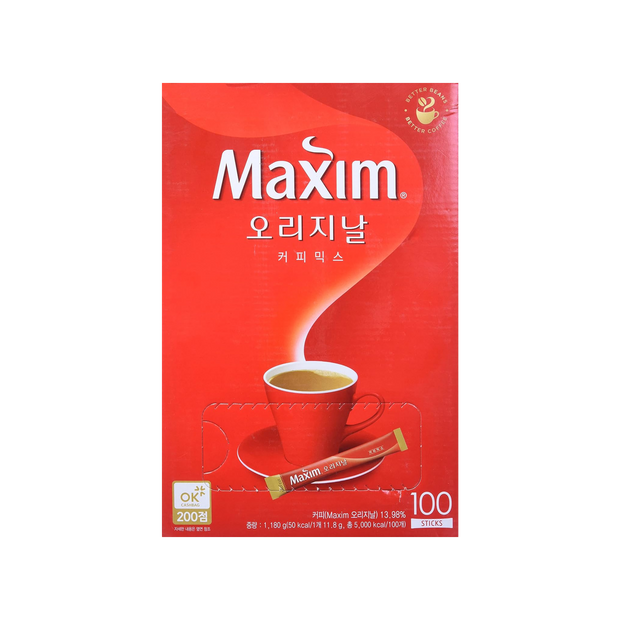 Maxim Ground Original Korean Coffee - 100pks