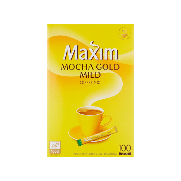 Maxim Mocha Gold Korean Instant Coffee - 100pks
