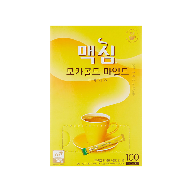 Maxim Mocha Gold Korean Instant Coffee - 100pks