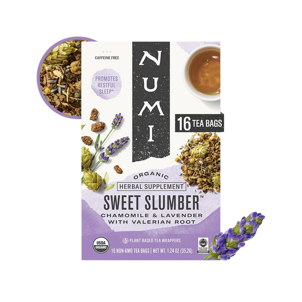 NUMI Organic Sweet Slumber Herbal Tea, 16 CT