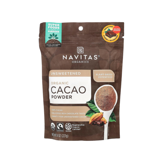 Navitas Naturals Cacao Powder - Organic - Raw - 8 Oz - Case Of 12