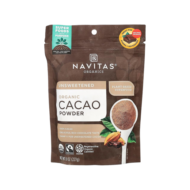 Navitas Naturals Cacao Powder - Organic - Raw - 8 Oz - Case Of 12