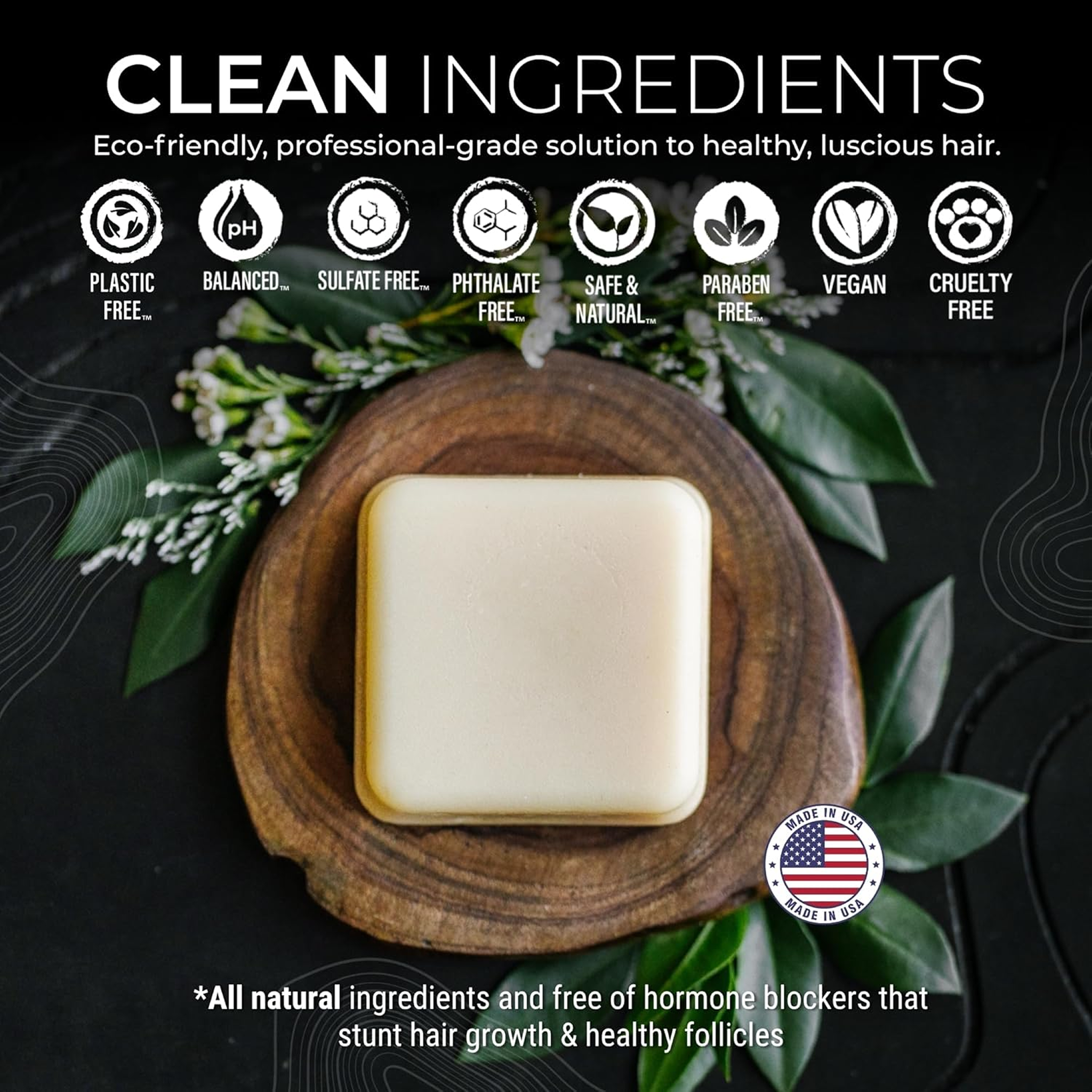 Viori Citrus Yao Conditioner Bar - Handcrafted with Longsheng Rice Water & Natural Ingredients - Sulfate-free, Paraben-free, Cruelty-free, Phthalate-free, pH balanced 100% Vegan, Zero-Waste