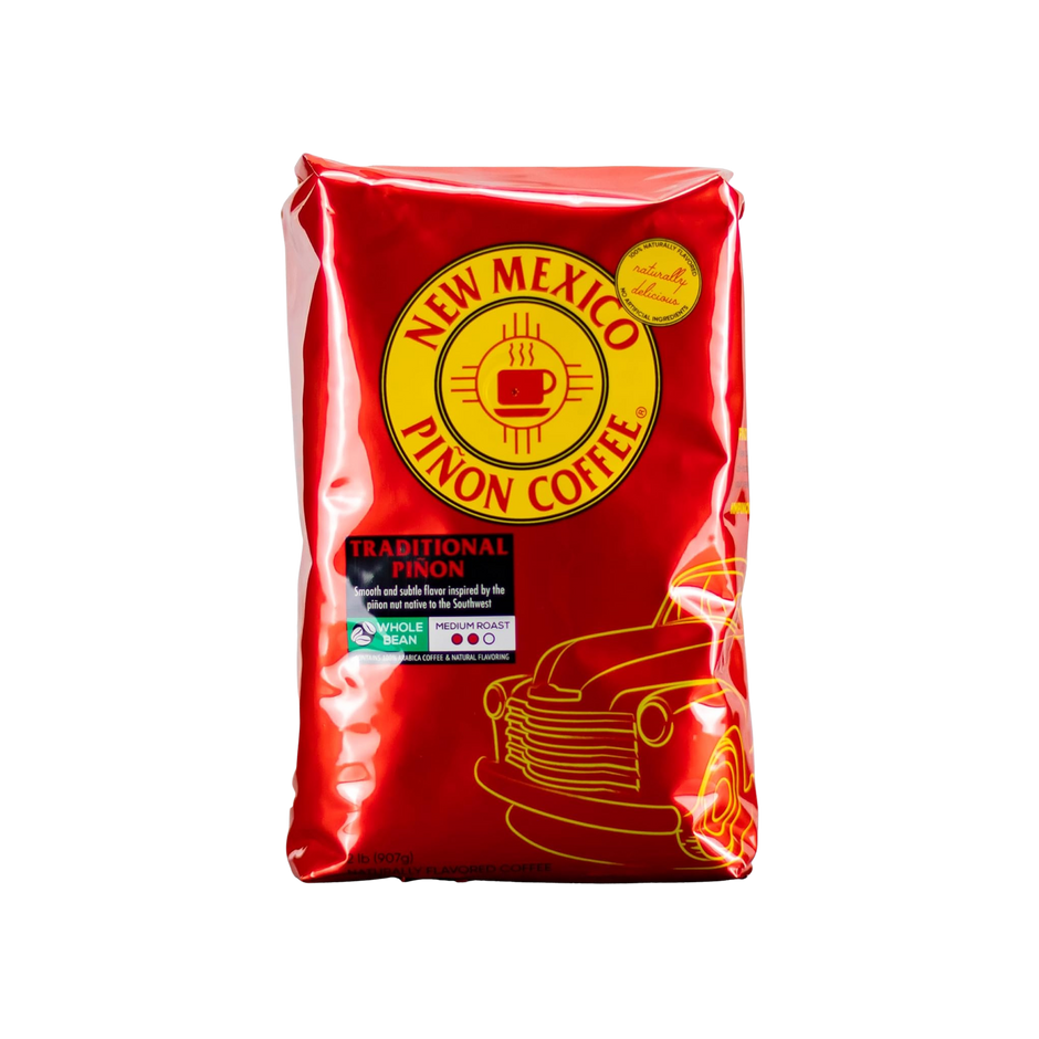 New Mexico Piñon Coffee Naturally Flavored Coffee (Traditional Piñon Whole Bean, 2 pound)