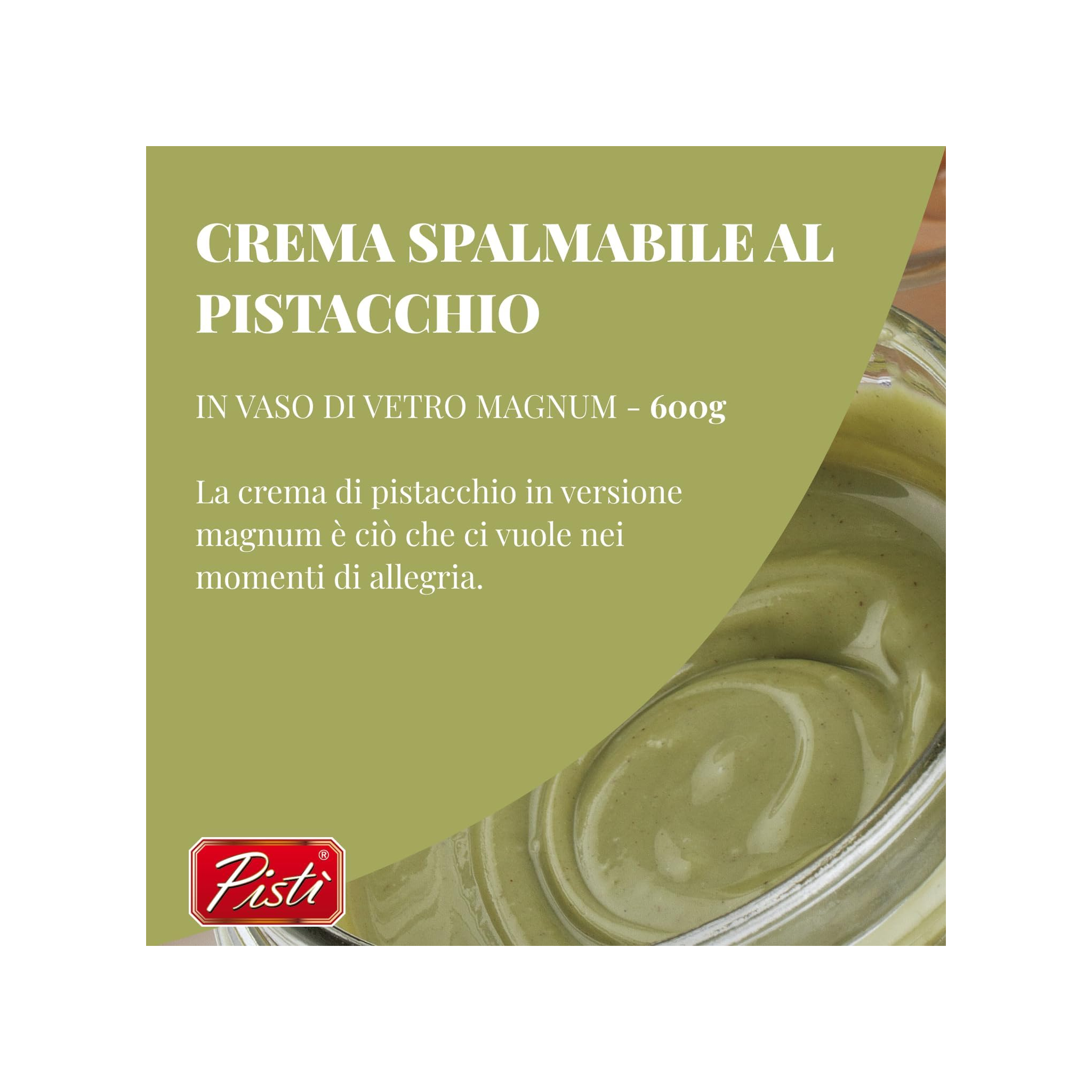 Pisti Spreadable Pistachio Cream 600g jar