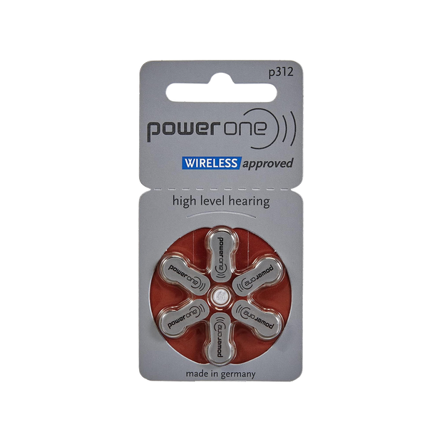 Power One Zinc p312 hearing aid battery,60 pcs pack