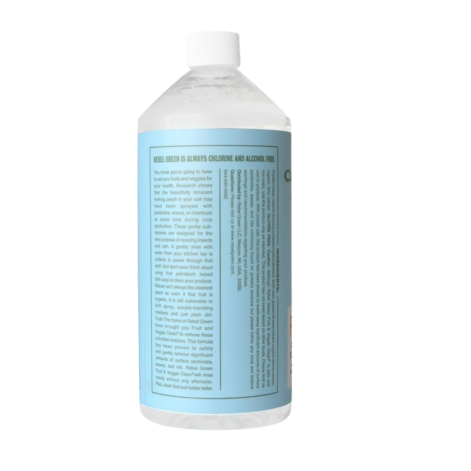 Rebel Green Fruit and Veggie Wash, Natural Fruit and Vegetable Produce Cleaner