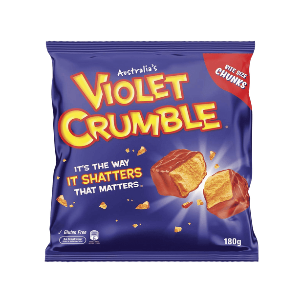 Robern Menz Violet Crumble 180g Bite-Sized Cubes - Made in Australia, 6.34 Ounce (Pack of 1)