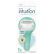 Schick Intuition Naturals Sensitive Care Womens Razor with Aloe, Includes 2 Womens Razor Refills