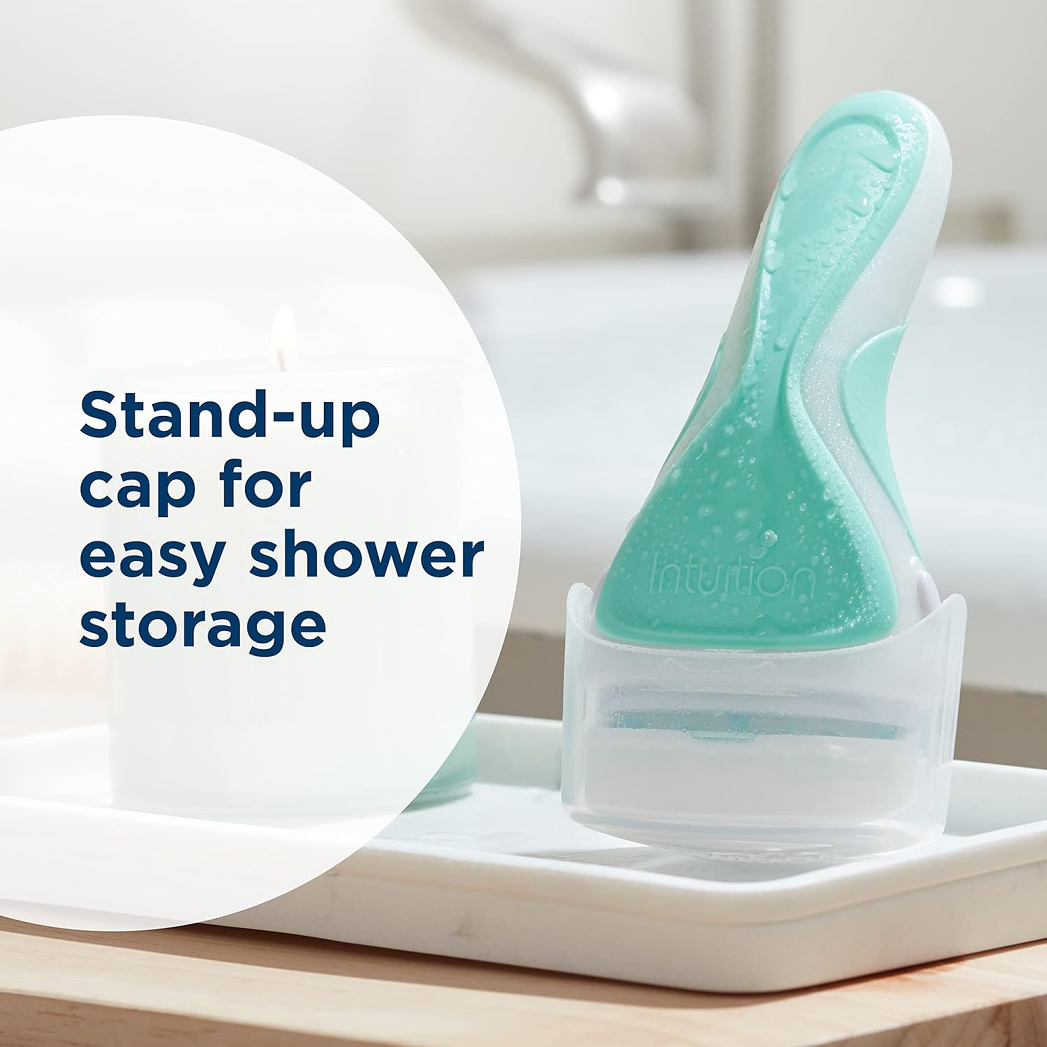 Schick Intuition Naturals Sensitive Care Womens Razor with Aloe, Includes 2 Womens Razor Refills