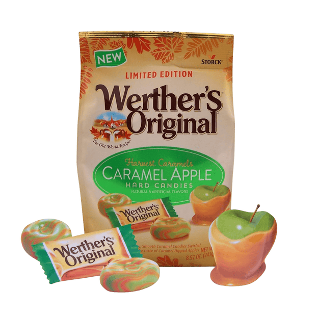 Werther's Original Limited Edition Caramel Apple Hard Candies, Individually Wrapped Pieces, 8.57 Ounces